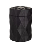 matte black candle jar, matte black glass jar with lid